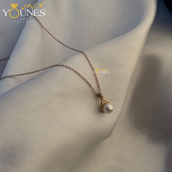 گردنبند طلا مروارید اشکی